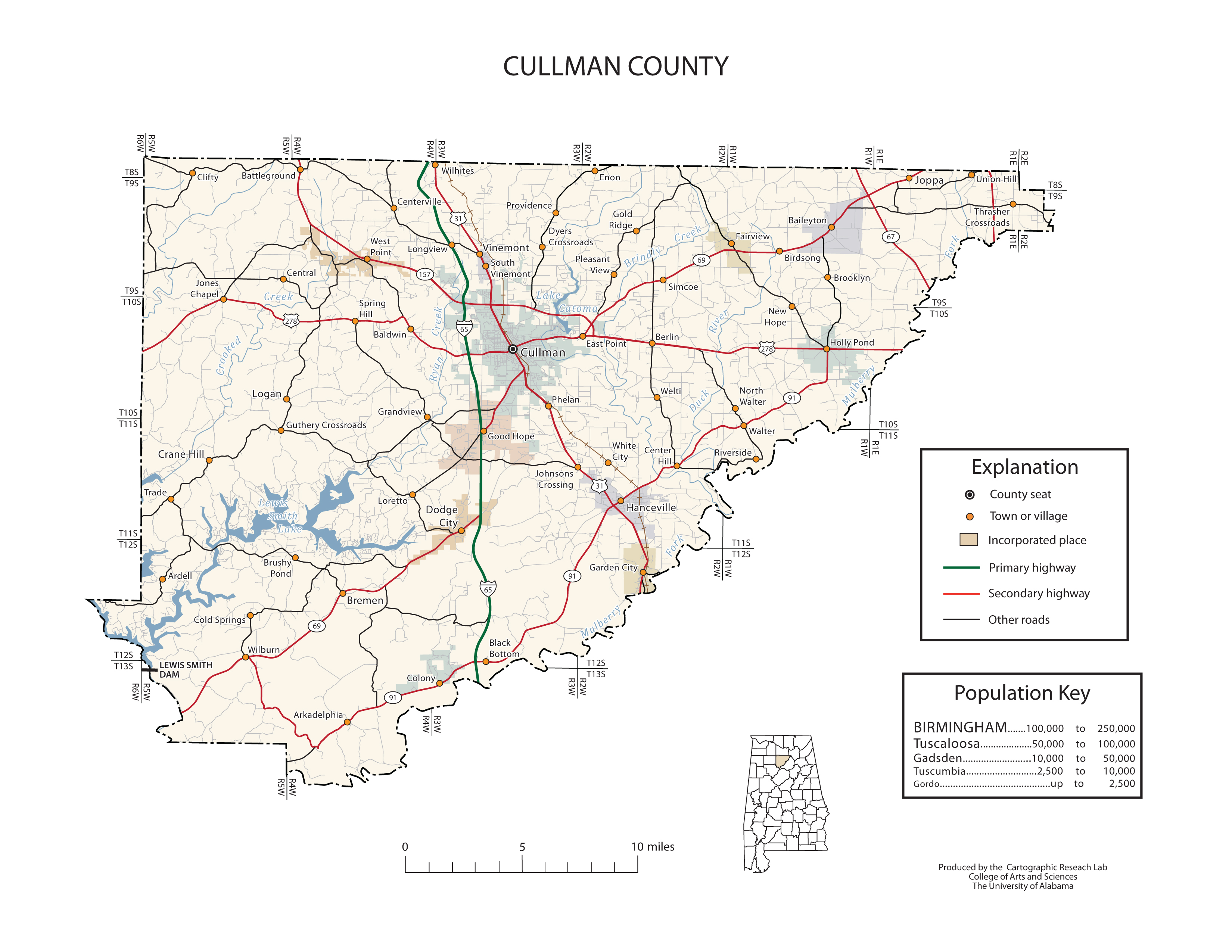 Maps of Cullman County